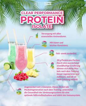 HAPPY LIFE - CLEAR PERFORMANCE PROTEIN ISOLATE – HIBISKUS