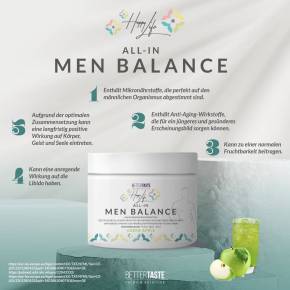 HAPPY LIFE - ALL IN MEN BALANCE - GREEN LIME